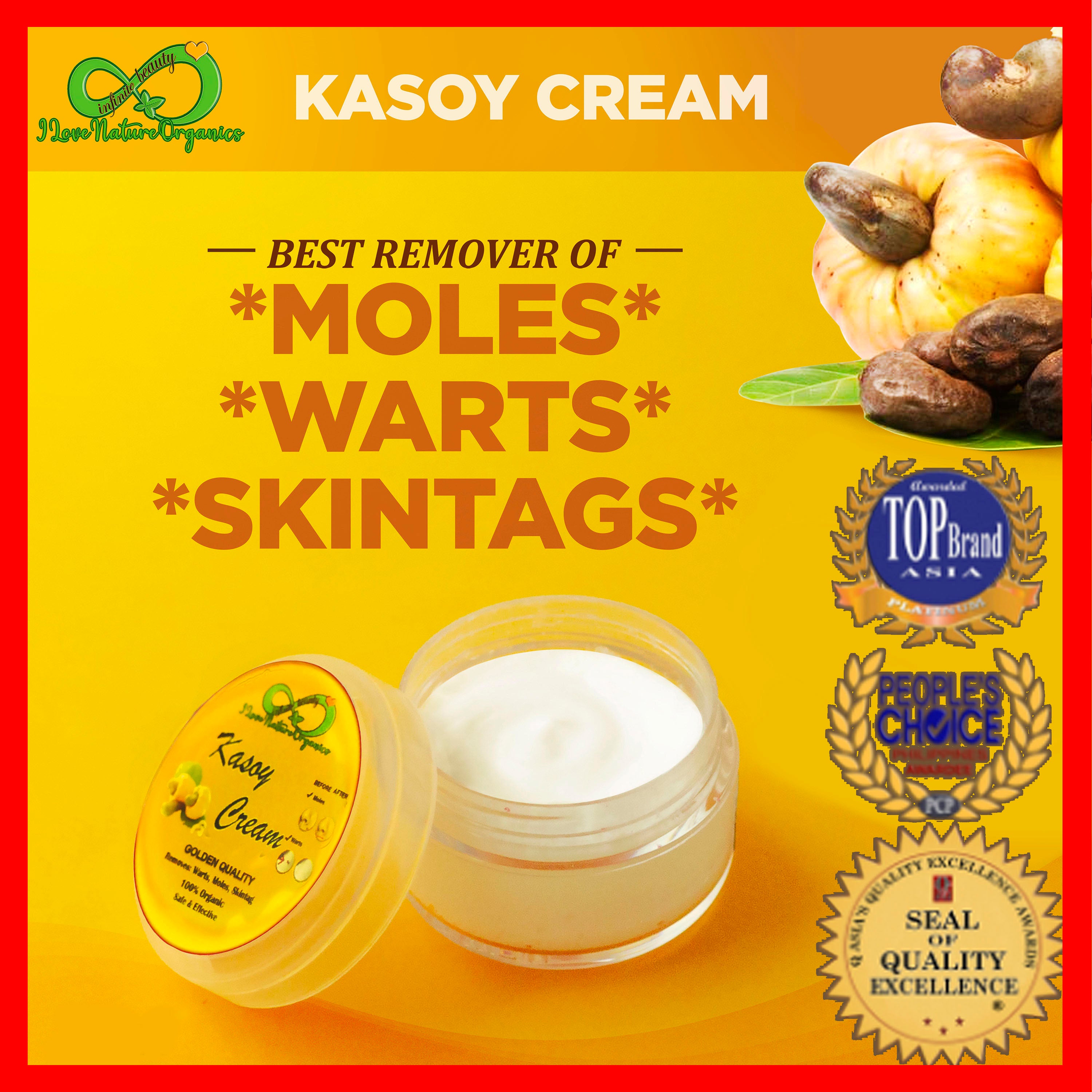 Kasoy Cream (Mole, Warts, Skin Tags) - FREE Shipping – I Love